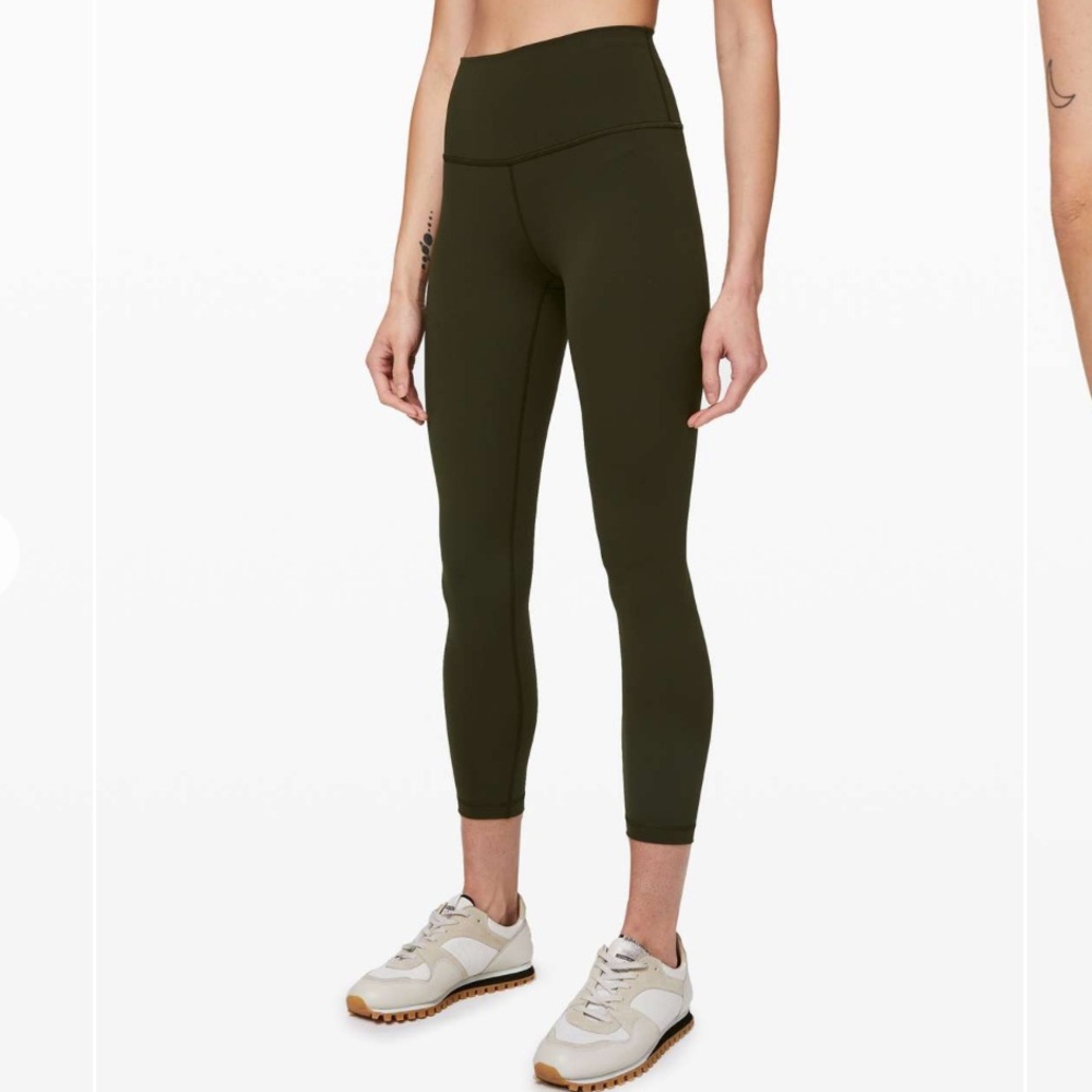 Lululemon Wunder Under High-Rise Tight 25" Full-On Luxtreme Dark Olive Size 12